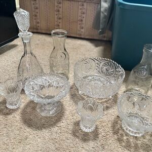 Elegant Crystal Glassware Set